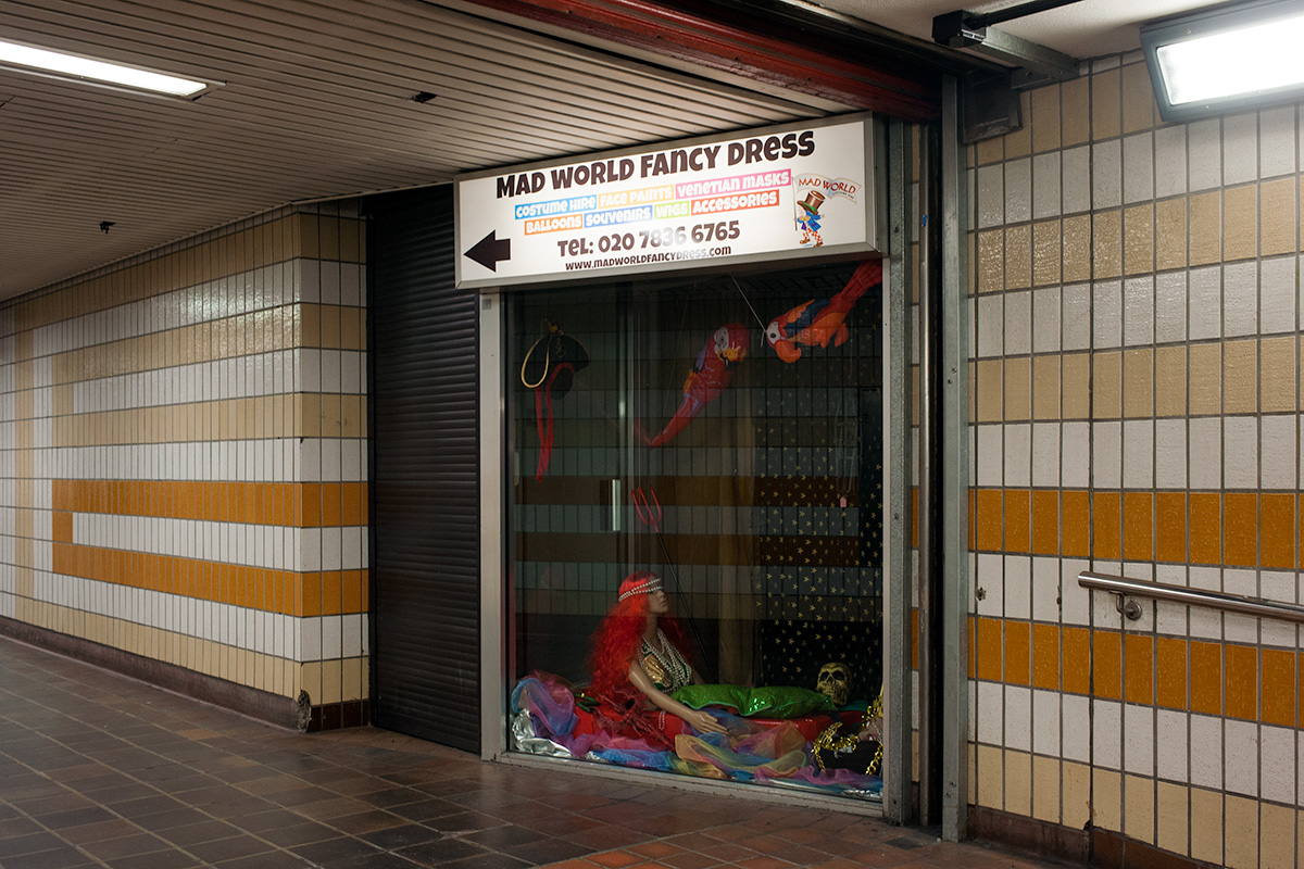 Mad World Fancy Dress, in the Charing Cross Underground shopping arcade