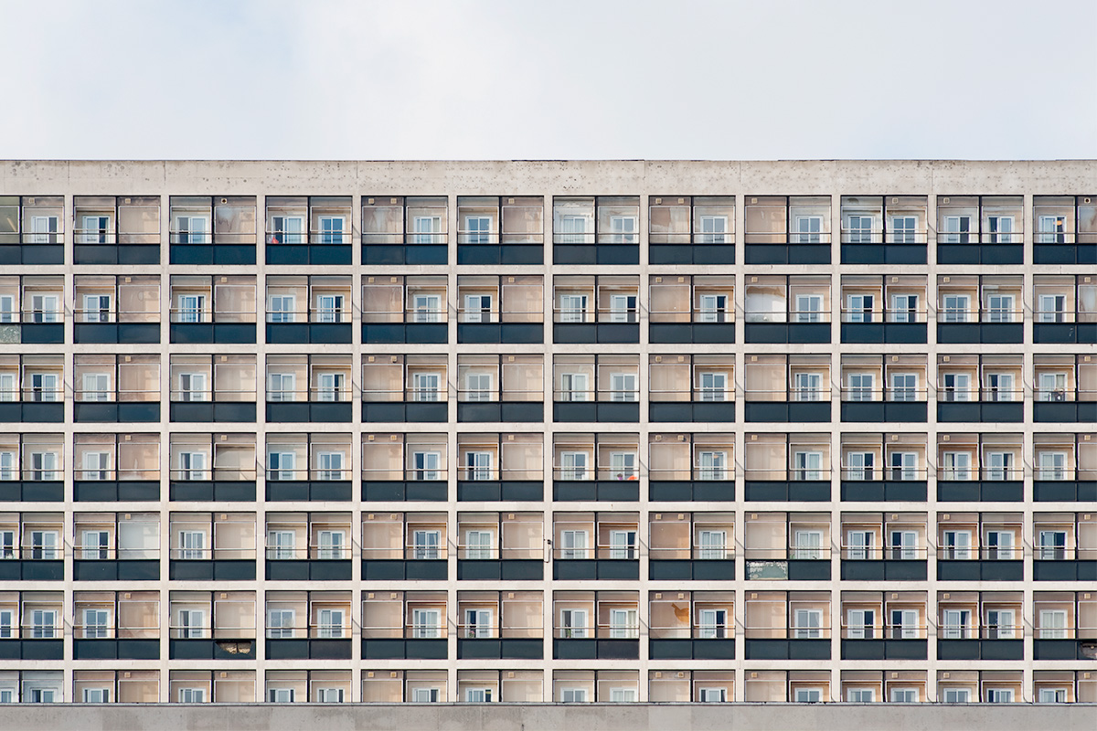 A tower block on the edge of Bradford town centre