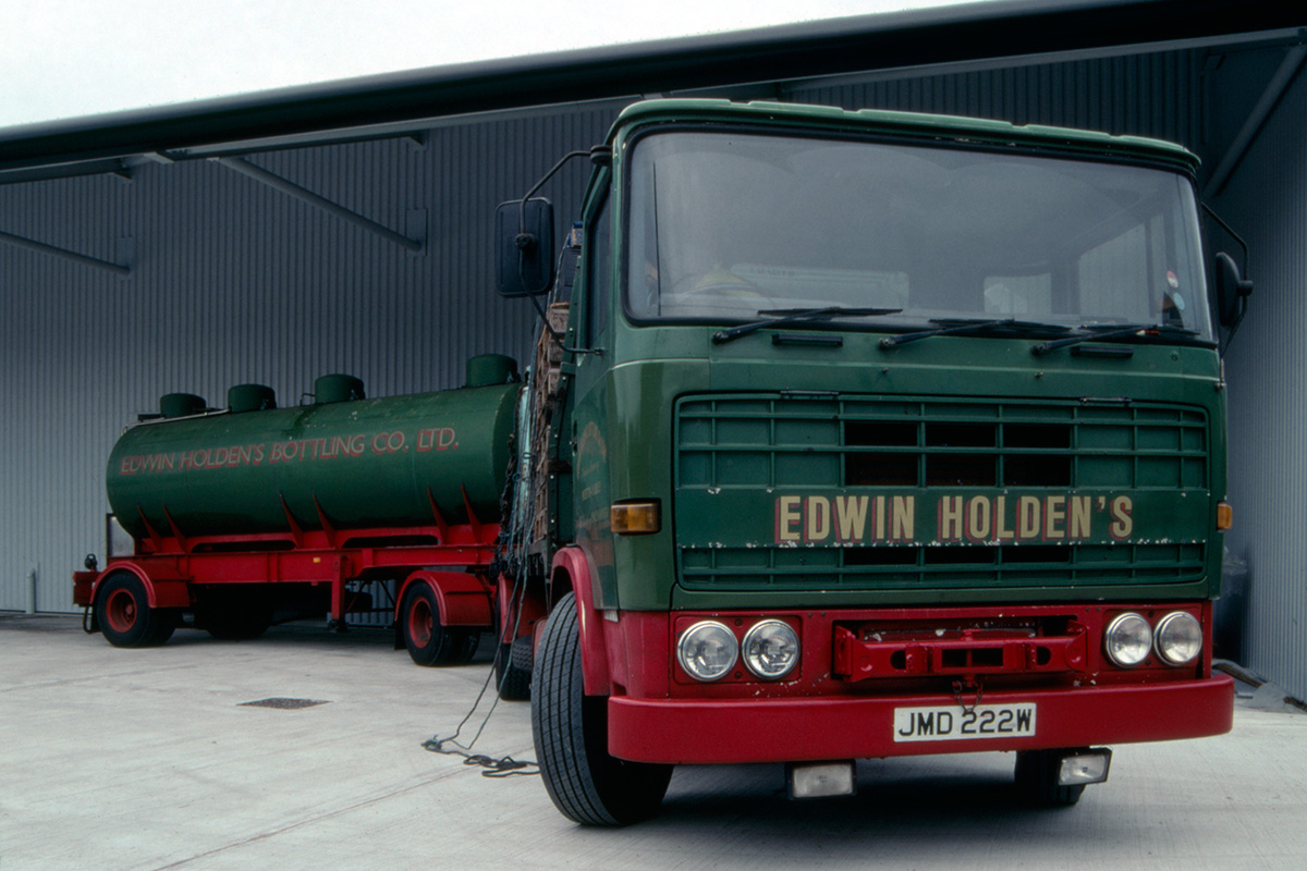 A tanker taking beer to be bottled