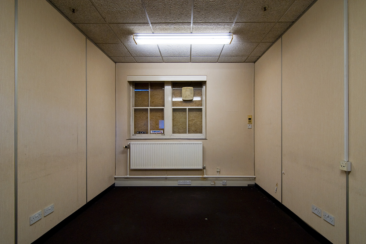 A managerial office at Princess Road Bus Depot