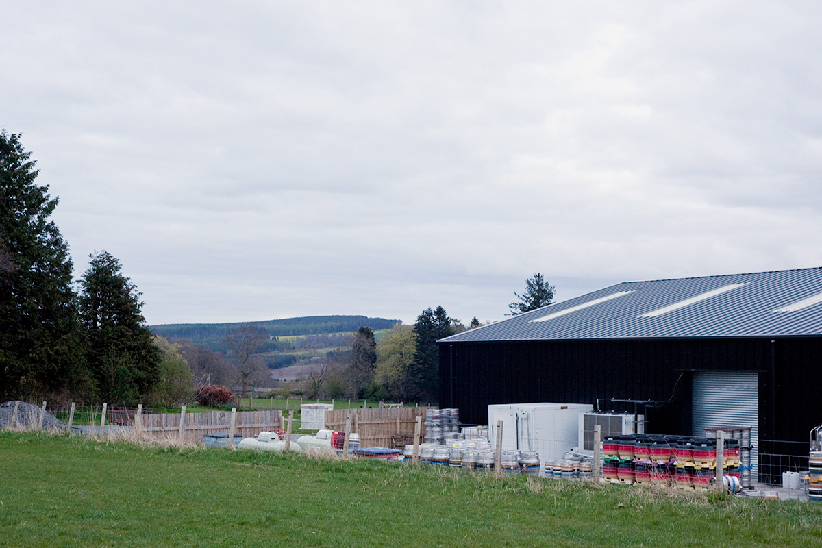 Black Isle Brewery and surrounding farmland