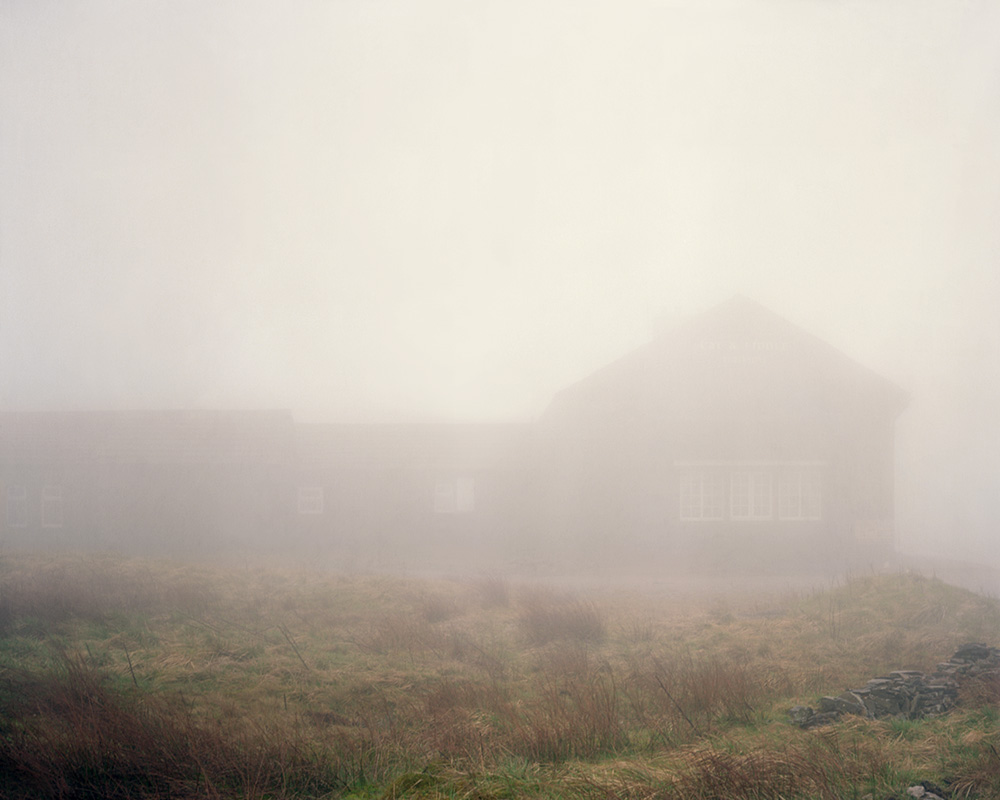 A large format photograph of the Cat & Fiddle, near Macclesfield. This photograph is part of a series on isolated inns.