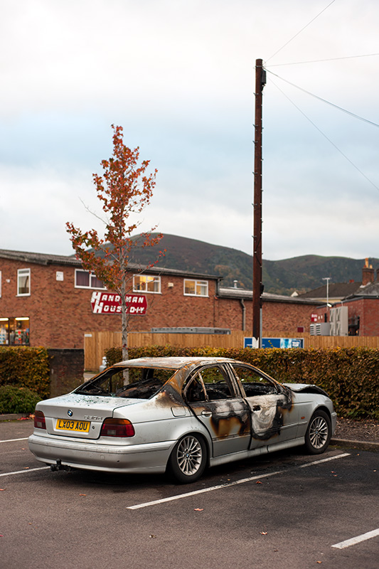 Burnt BMW, Malvern Link