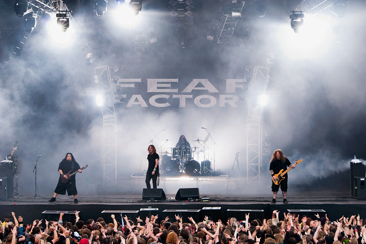 Fear Factory performing at Bloodstock Open Air Festival 2010