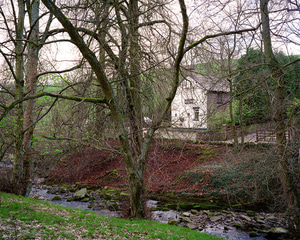 A large format photograph of the Crag Inn, Wildboarclough. This photograph is part of a series on isolated inns.