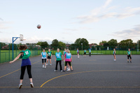 Mismets vs. Manchester Techno Girls Squad in the Simple Netball league