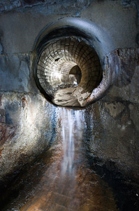 A side drain in the Supercharger B culvert