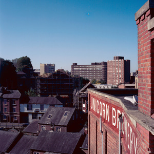 Stockport from the roof of Robinson's Unicorn Brewery