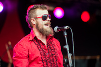 Disco Panther performing on the Orchard stage at Nozstock 2014