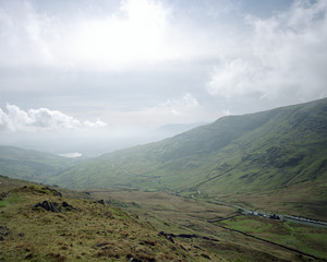 A large format photograph of the Kirkstone Pass Inn in the Lake District. This photograph is part of a series on isolated inns.