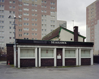 A large format photograph of the Seahawk, Old Trafford. This photograph is part of a series on isolated inns.