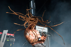 Tomi Joutsen of Amorphis playing at Bloodstock Open Air Festival 2010