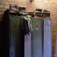 Staff lockers at Robinson's Brewery