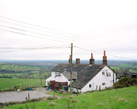 A large format photograph of the Hanging Gate, Higher Sutton. This photograph is part of a series on isolated inns.